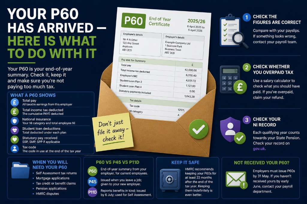 Your P60 Has Arrived — Here Is What to Do With It